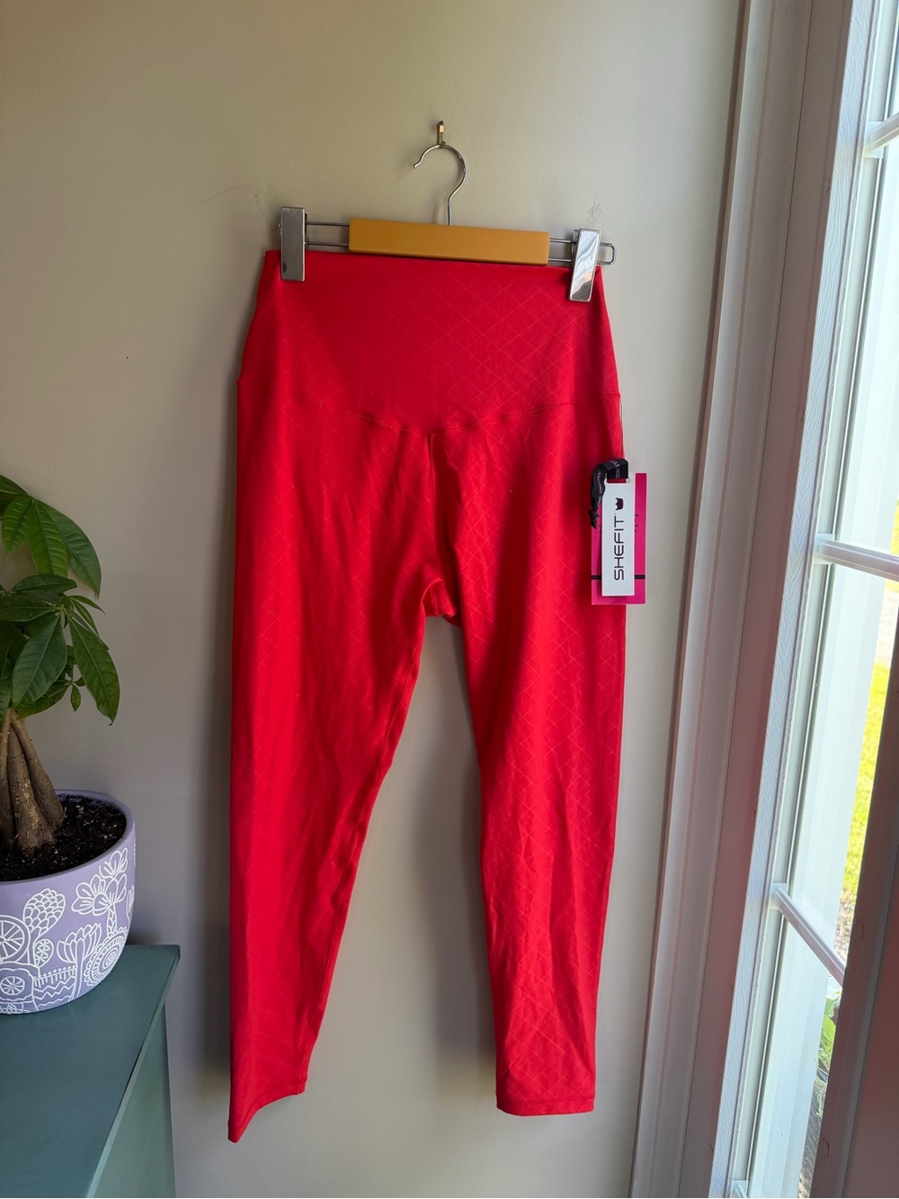 SHEFIT Bright Red High-Waist Leggings
